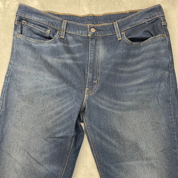 Levi's 541 Jeans Mens 38x34 Blue Denim Whiskered Red Tab Low Waist Straight Leg - Picture 8 of 9